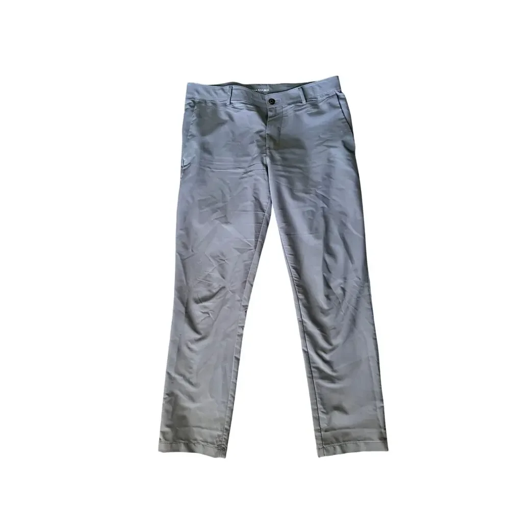 Banana Republic Gray Performance Stretch Pants Men's 32x30